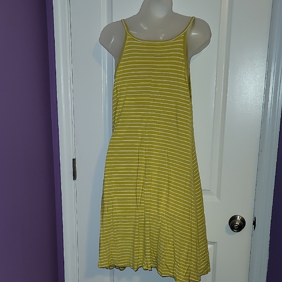 Old Navy Lemon Striped Sundress Sz: L - Picture 4 of 5